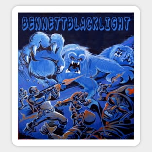 BennettBlackLight Blue Yeti Sticker